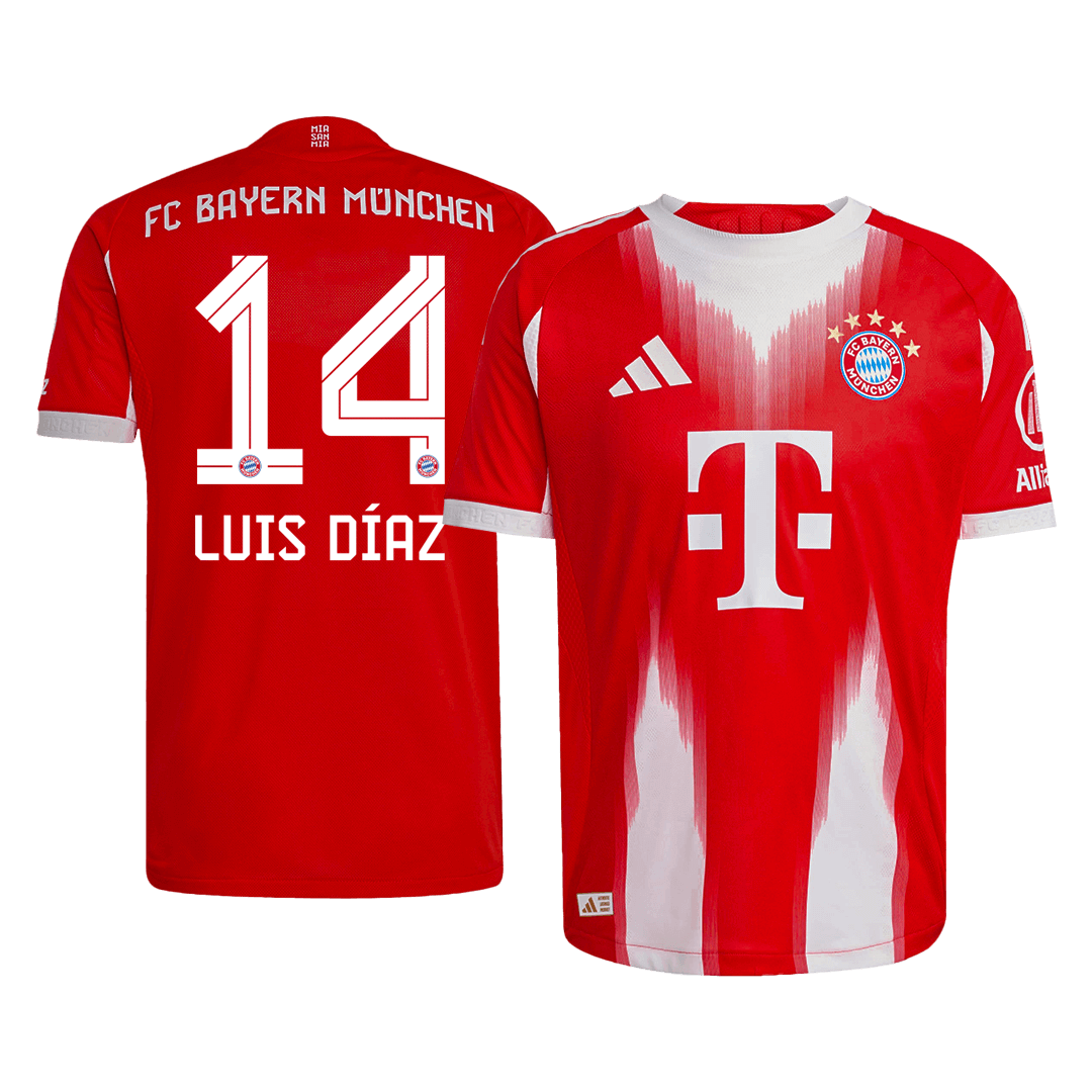 Bayern München Heimtrikot 2025/26 Spieler-Version LUIS DÍAZ #14