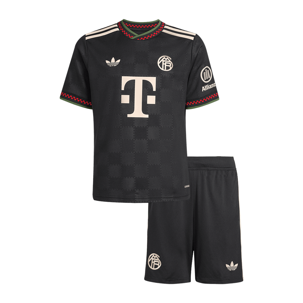 Bayern München Kinder Ausweichtrikot 2-teilig Set 2025/26