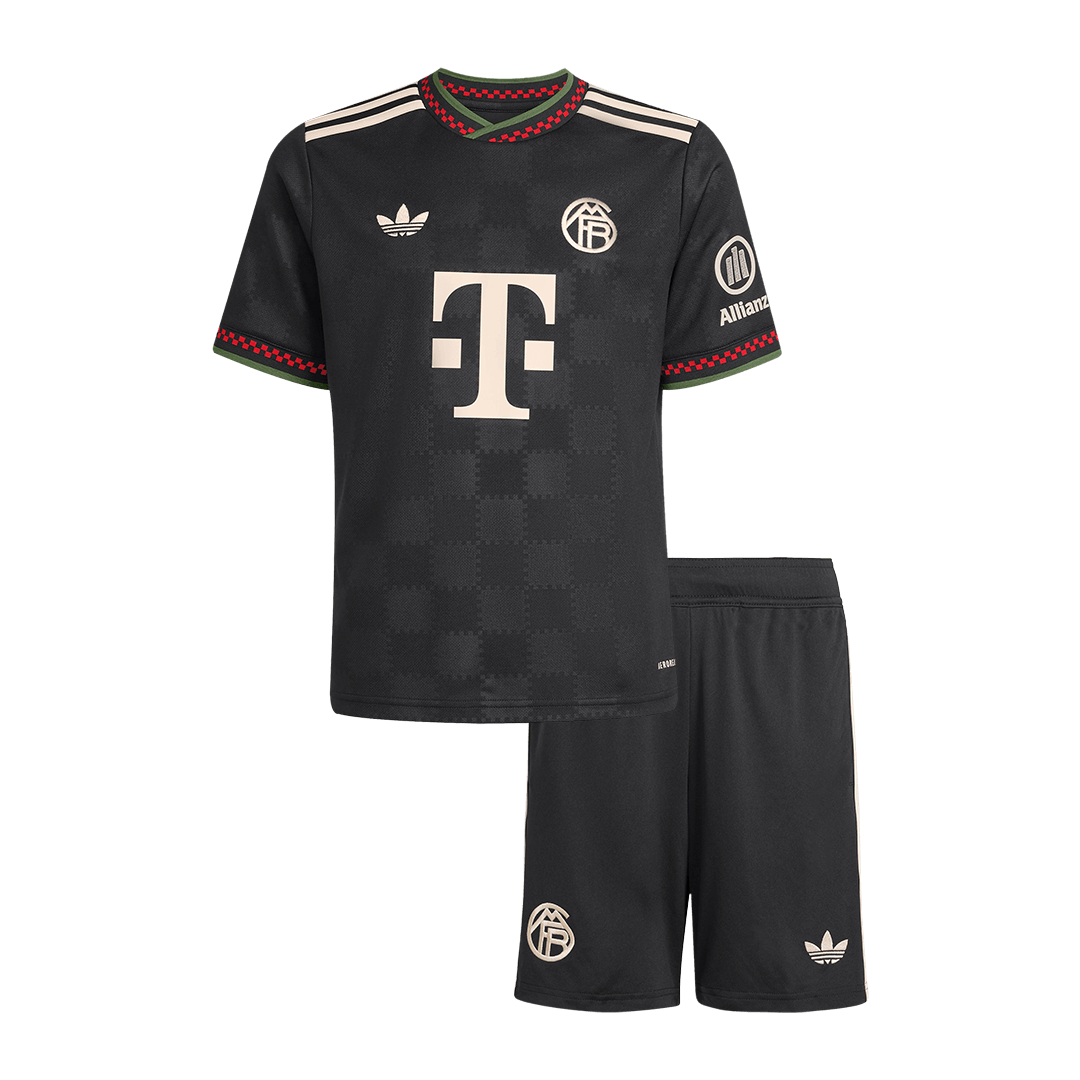 Bayern München Kinder Ausweichtrikot 2-teilig Set 2025/26