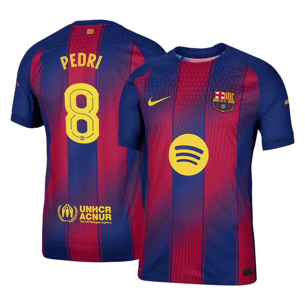 Barcelona Heimtrikot 2025/26 Spieler-Version PEDRI #8 UCL