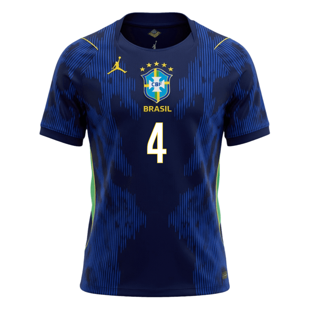 Brazil Auswärtstrikot 2026 Fan-Version MARQUINHOS #4