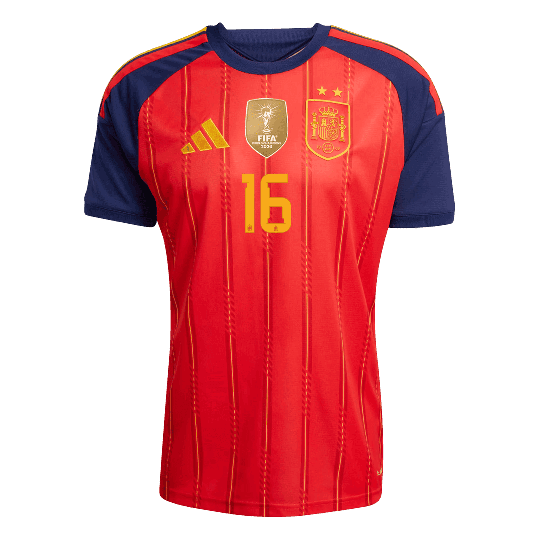 Spain Heimtrikot 2026 Fan-Version RODRIGO #16