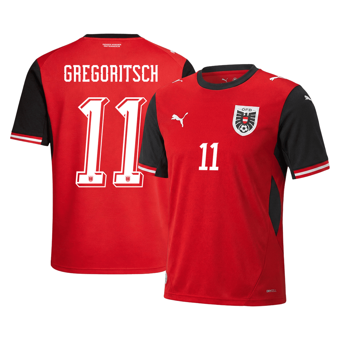 Österreich Heimtrikot 2026 Fan-Version GREGORITSCH #11