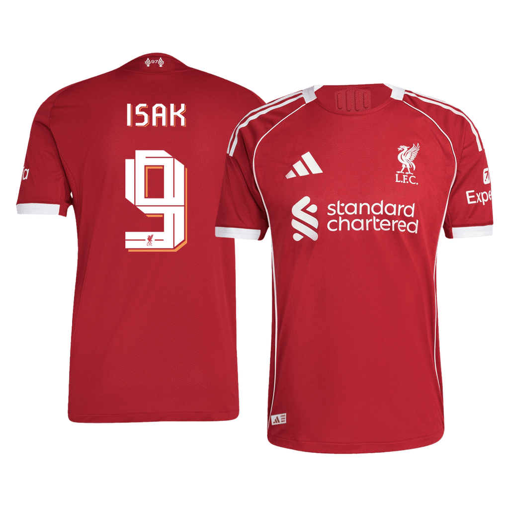 Liverpool Heimtrikot 2025/26 Spieler-Version ISAK #9 UCL
