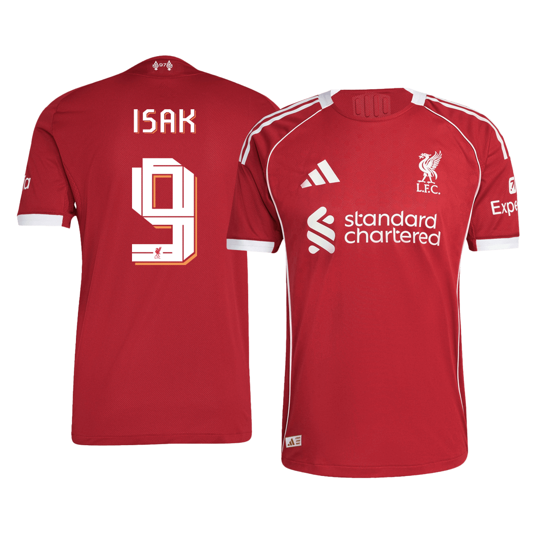 Liverpool Heimtrikot 2025/26 Spieler-Version ISAK #9 UCL
