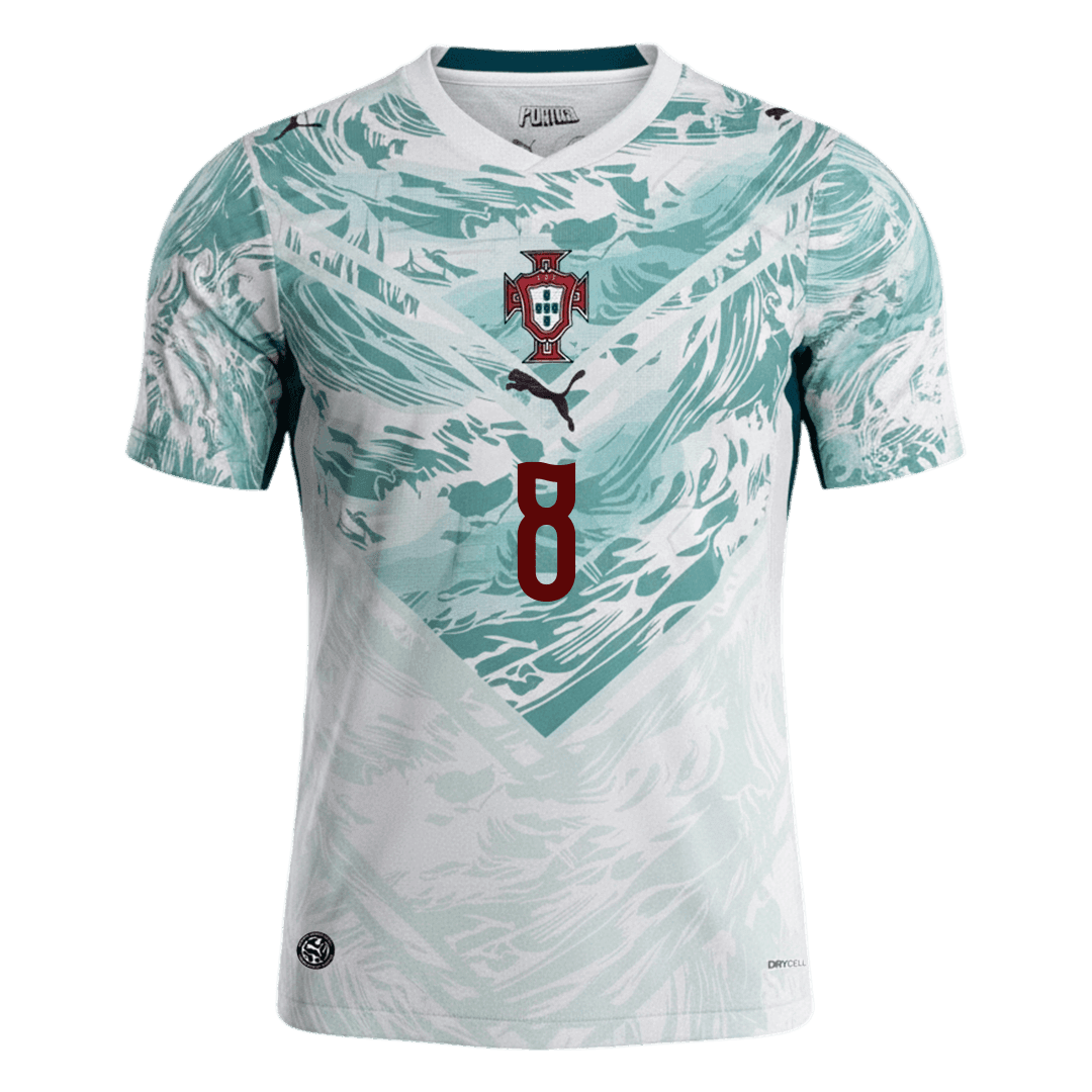 Portugal Auswärtstrikot 2026 Fan-Version B.FERNANDES #8