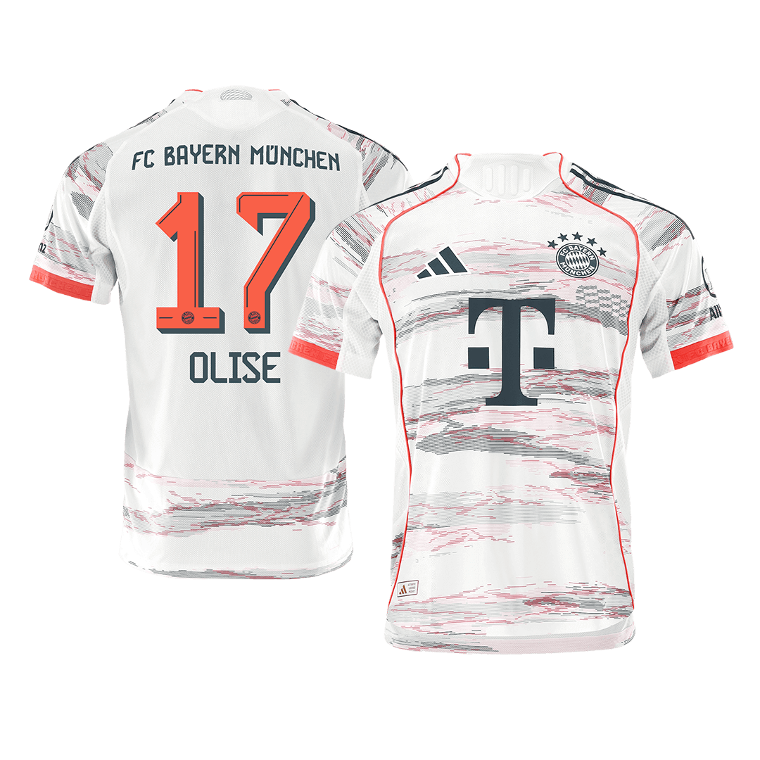 Bayern München Auswärtstrikot 2025/26 Spieler-Version OLISE #17