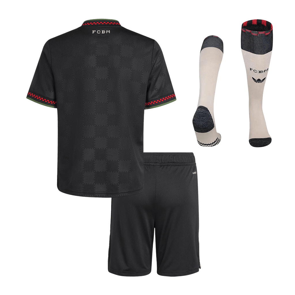 Bayern München Kinder Ausweichtrikot 3-teilig Set 2025/26