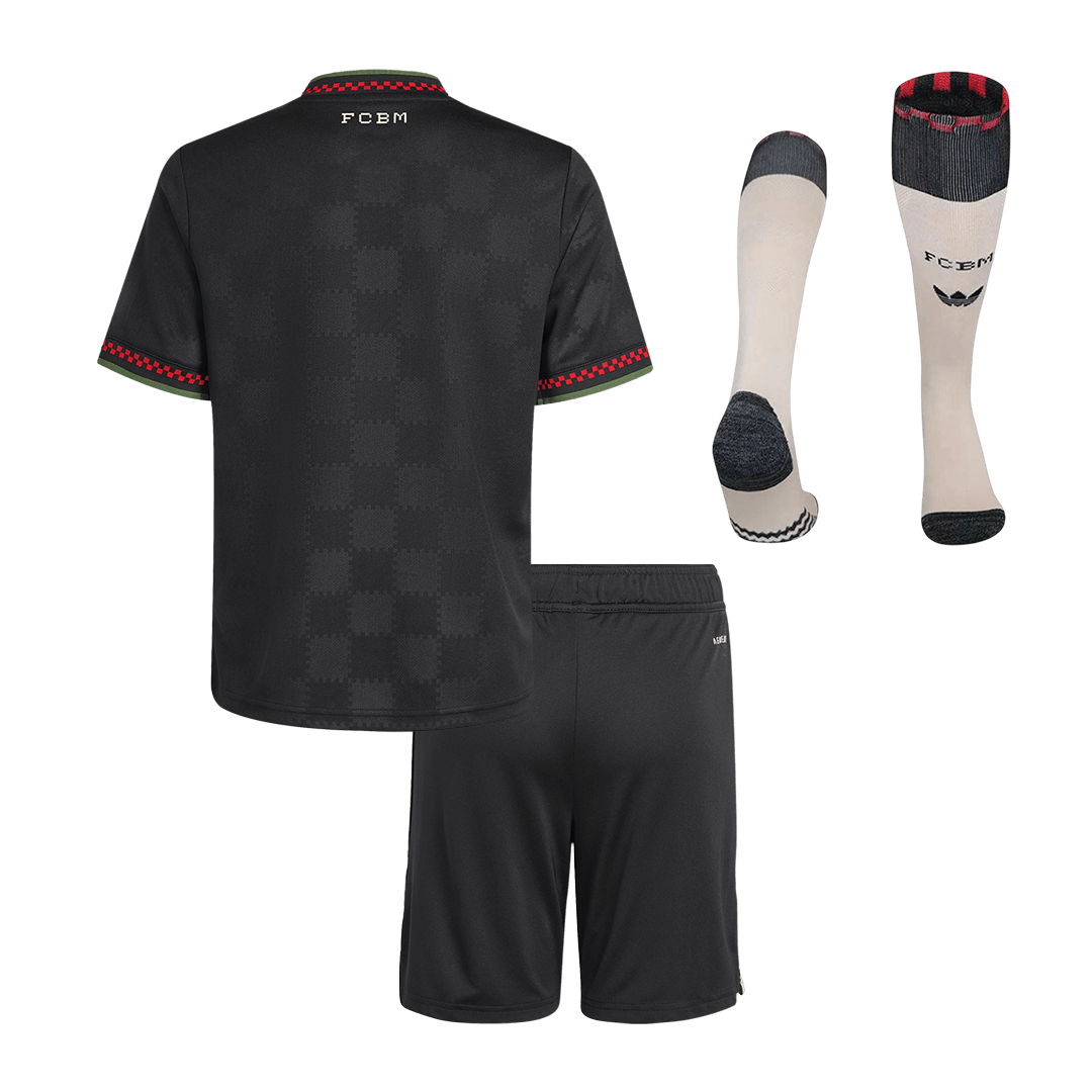Bayern München Kinder Ausweichtrikot 3-teilig Set 2025/26