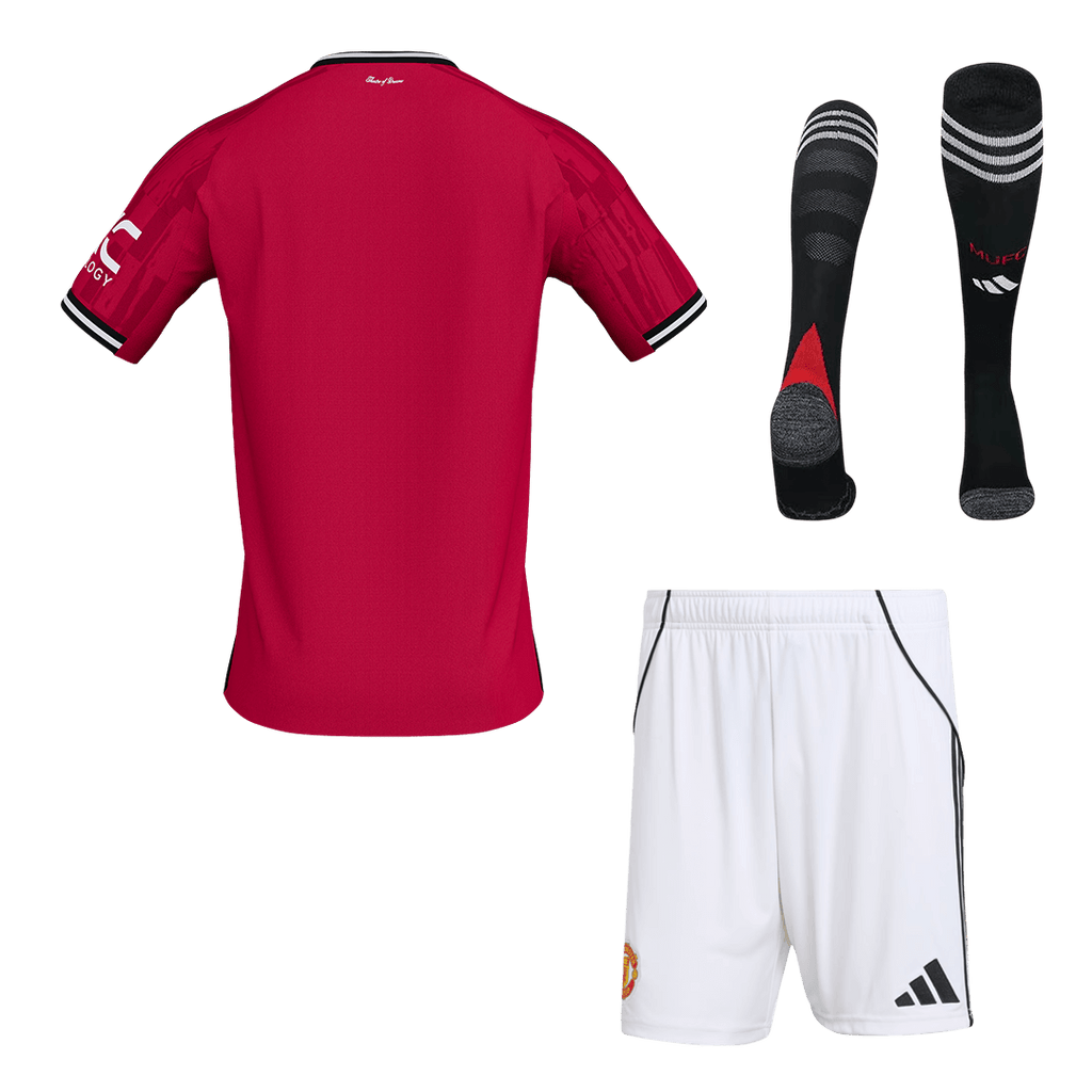 Manchester United Herren Heimtrikot Fan Version 3-teilig 2025/26