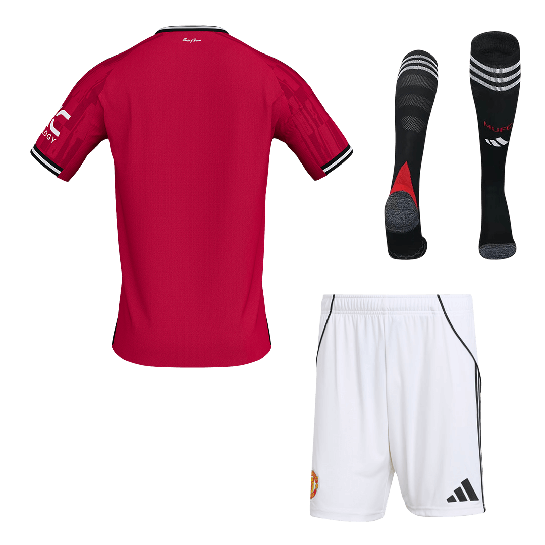 Manchester United Herren Heimtrikot Fan Version 3-teilig 2025/26