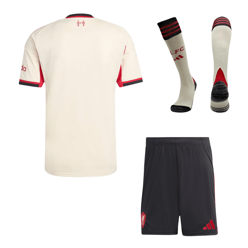 Liverpool Herren Auswärtstrikot Fan Version 3-teilig 2025/26