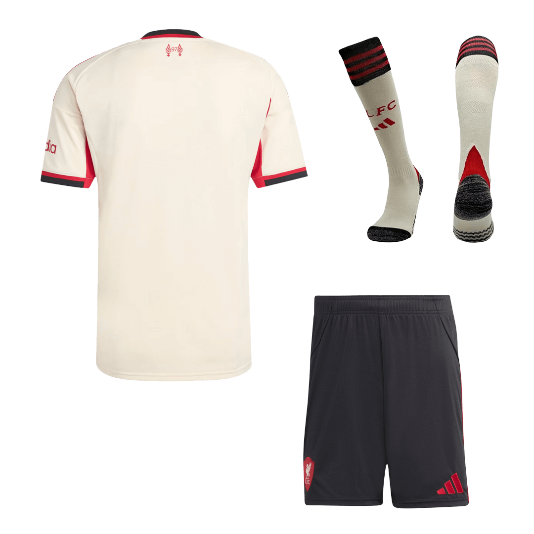 Liverpool Herren Auswärtstrikot Fan Version 3-teilig 2025/26