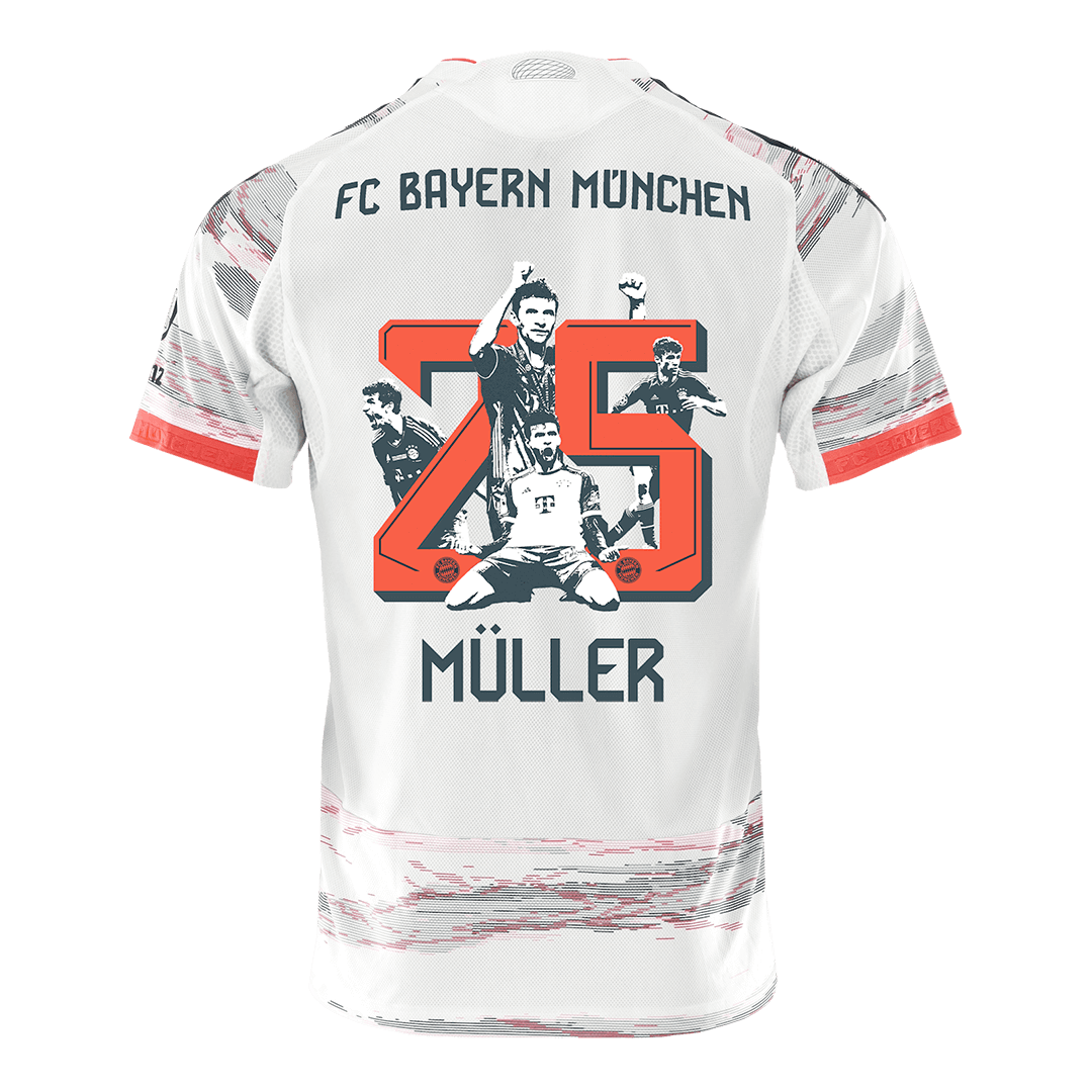 Bayern München Auswärtstrikot 2025/26 Spieler-Version MÜLLER Special #25