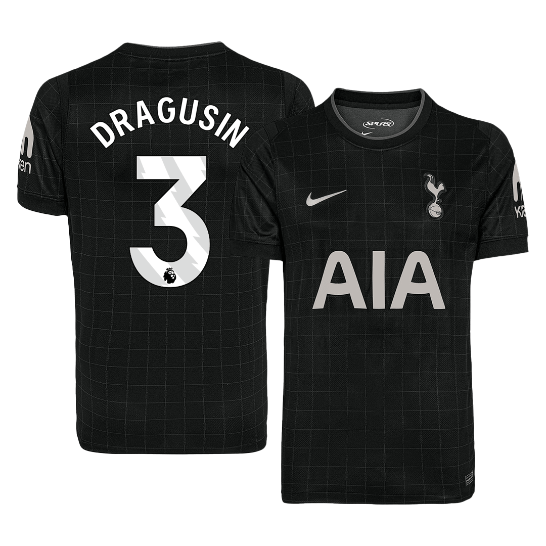 Tottenham Hotspur Auswärtstrikot 2025/26 Fan-Version DRAGUSIN #3