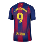 Barcelona Heimtrikot 2025/26 Spieler-Version LEWANDOWSKI #9 UCL
