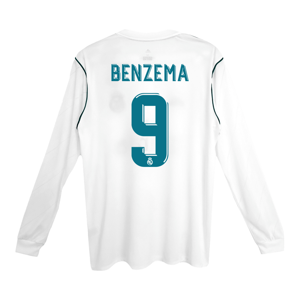 Real Madrid Retro Heimtrikot Langarm 2017/18 BENZEMA #9