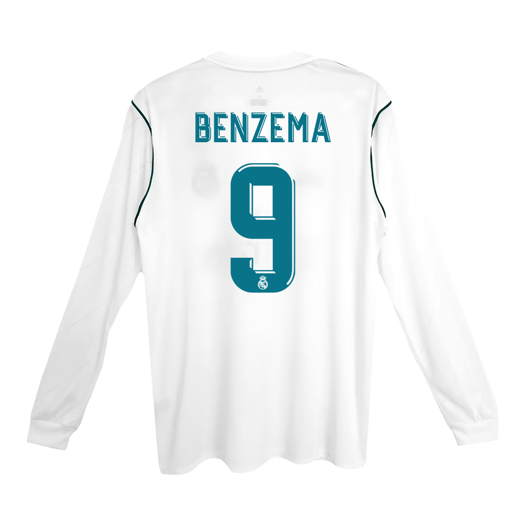 Real Madrid Retro Heimtrikot Langarm 2017/18 BENZEMA #9