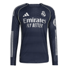 Real Madrid Auswärtstrikot Langarm 2025/26 Spieler-Version