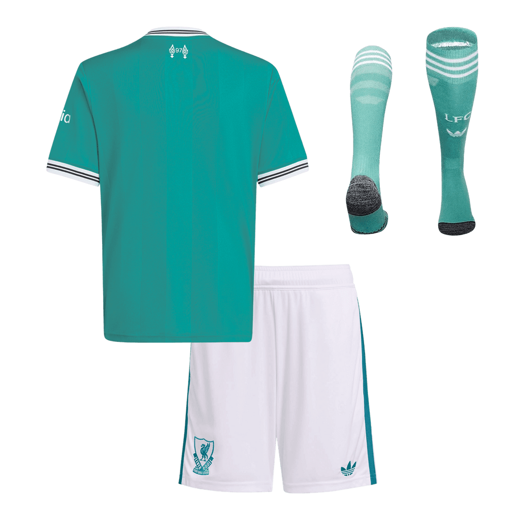 Liverpool Kinder Ausweichtrikot 3-teilig Set 2025/26