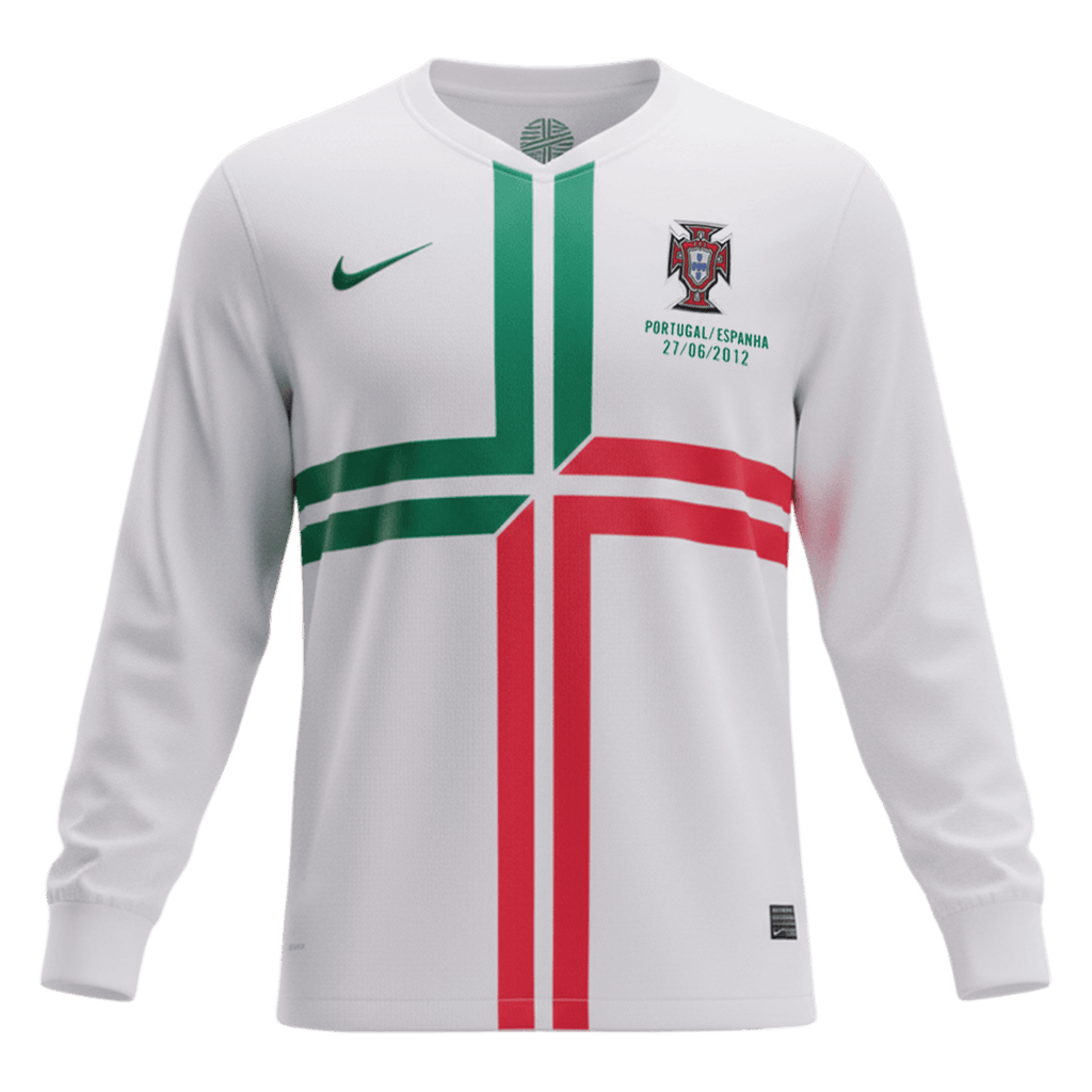 Portugal Retro Auswärtstrikot Langarm 2012