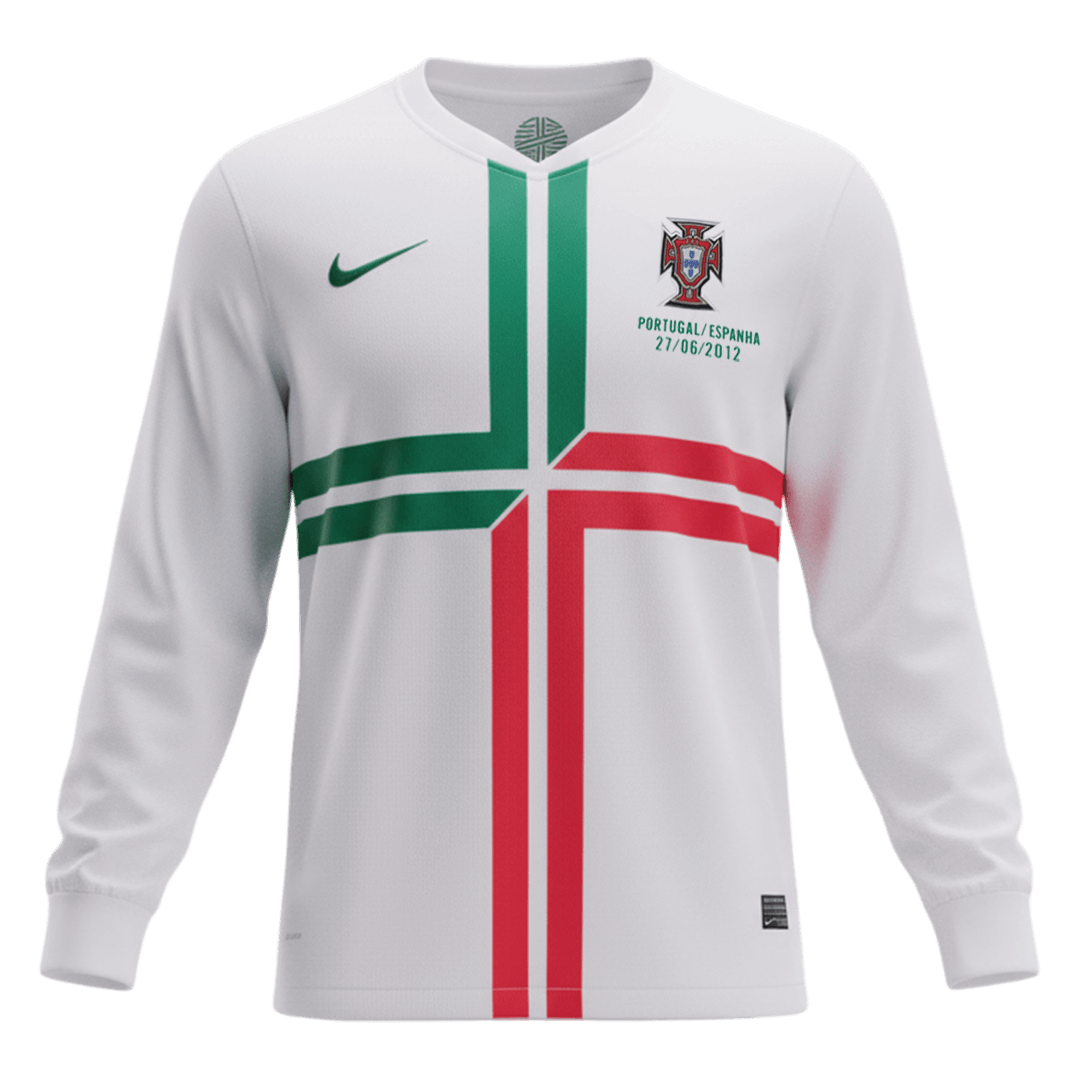 Portugal Retro Auswärtstrikot Langarm 2012
