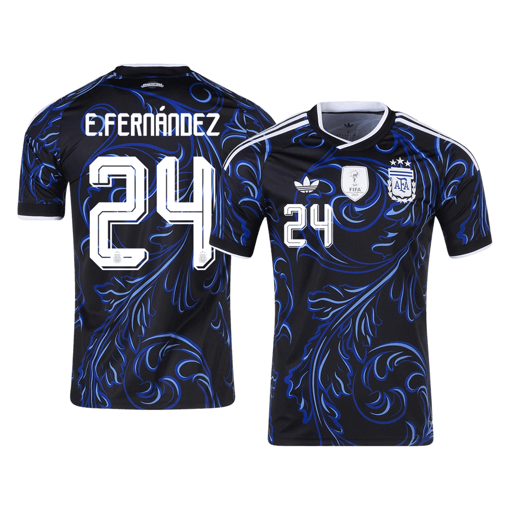 Argentinien Auswärtstrikot 2026 Fan-Version E. FERNÁNDEZ #24
