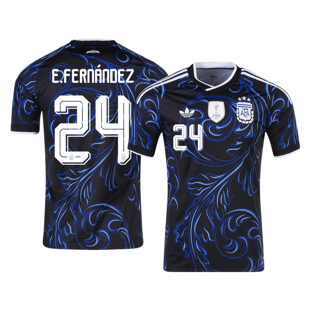 Argentinien Auswärtstrikot 2026 Fan-Version E. FERNÁNDEZ #24