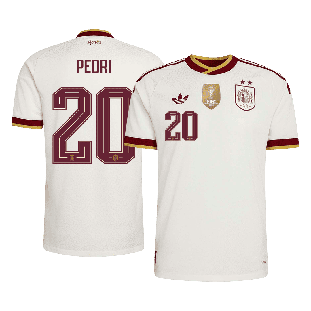 Spain Auswärtstrikot 2026 Spieler-Version PEDRI #20