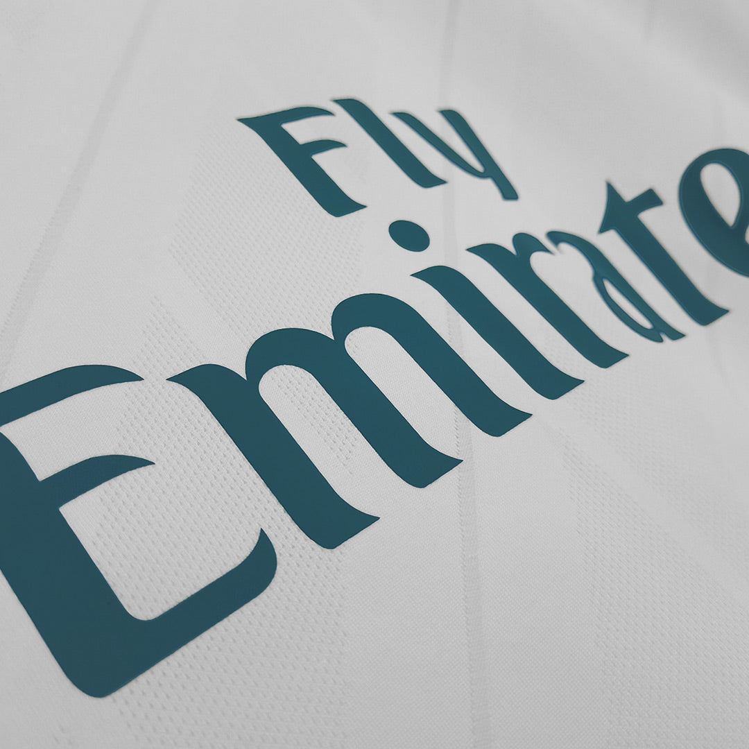 Real Madrid Retro Heimtrikot Langarm 2017/18 SERGIO RAMOS #4
