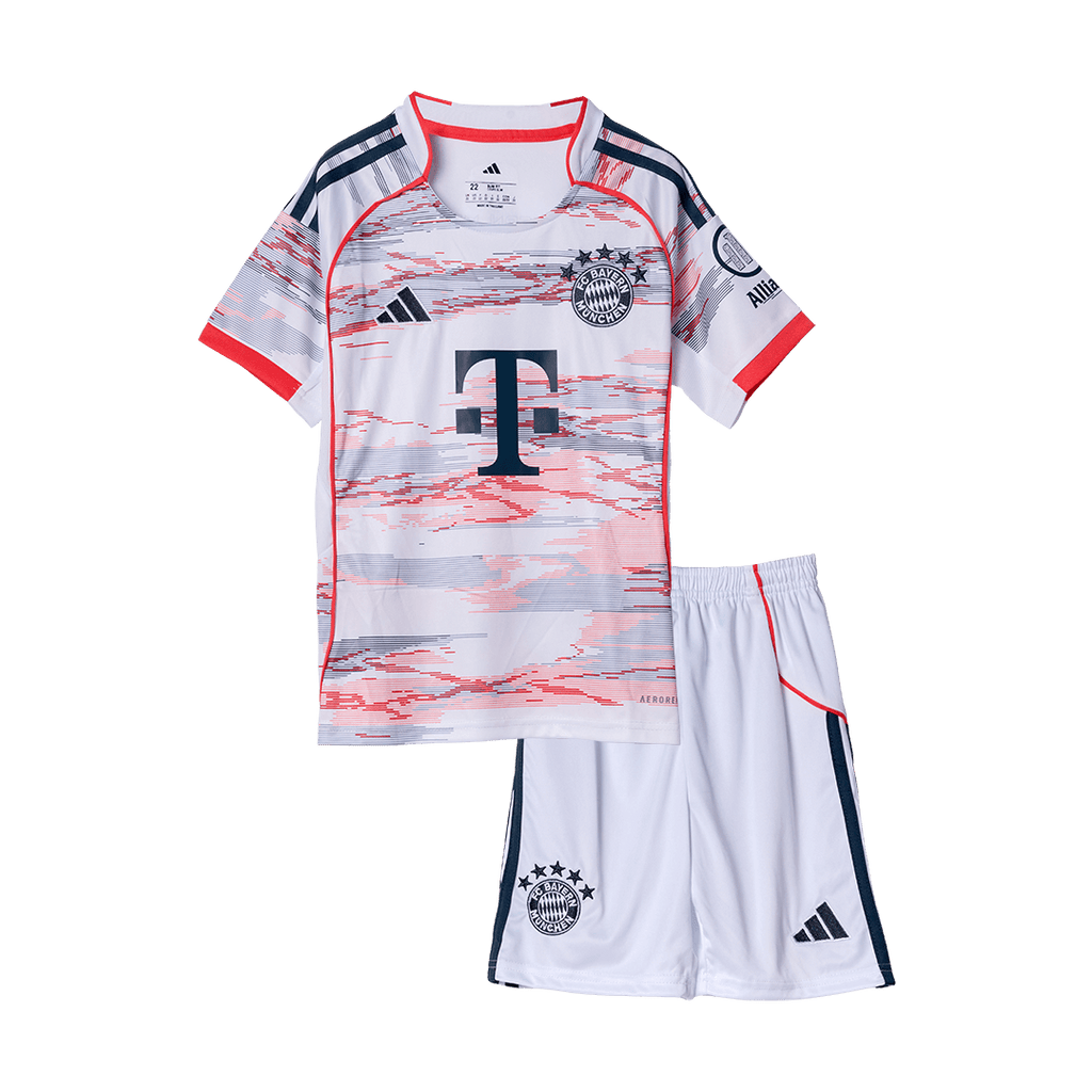 Bayern München Kinder Auswärtstrikot 2-teilig Set 2025/26