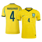 Brazil Heimtrikot 2026 Spieler-Version MARQUINHOS #4