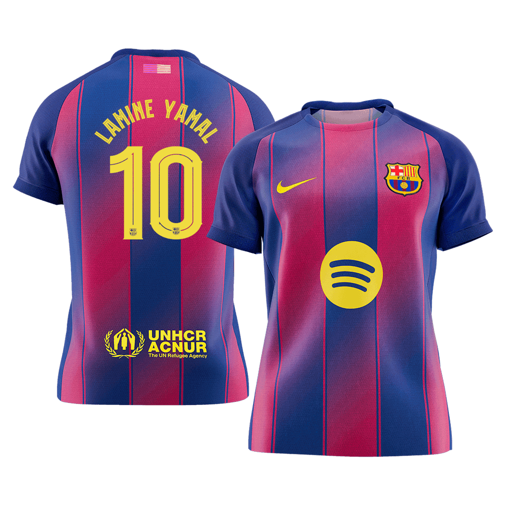 Barcelona Heimtrikot 2025/26 Fan-Version LAMINE YAMAL #10 UCL