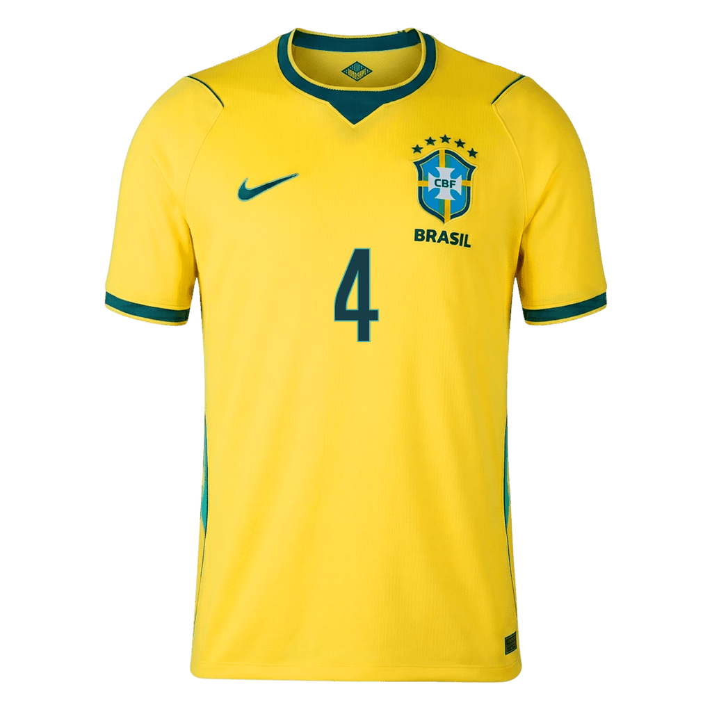 Brazil Heimtrikot 2026 Fan-Version MARQUINHOS #4