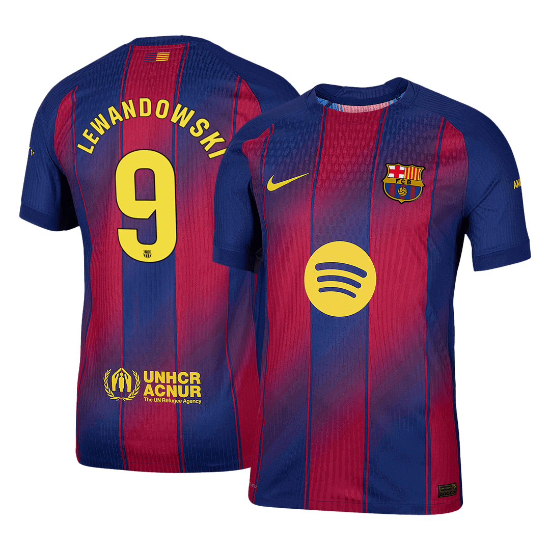 Barcelona Heimtrikot 2025/26 Spieler-Version LEWANDOWSKI #9