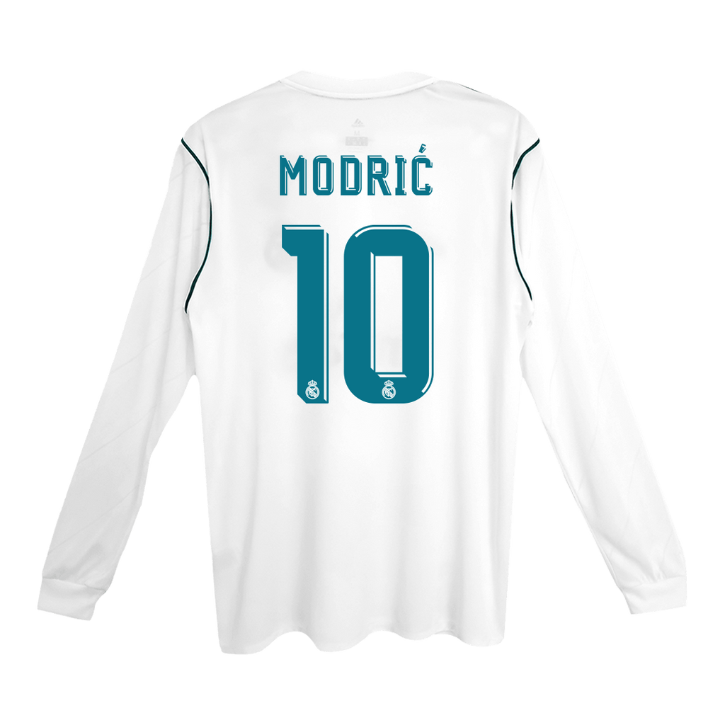 Real Madrid Retro Heimtrikot Langarm 2017/18 MODRIĆ #10