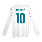 Real Madrid Retro Heimtrikot Langarm 2017/18 MODRIĆ #10