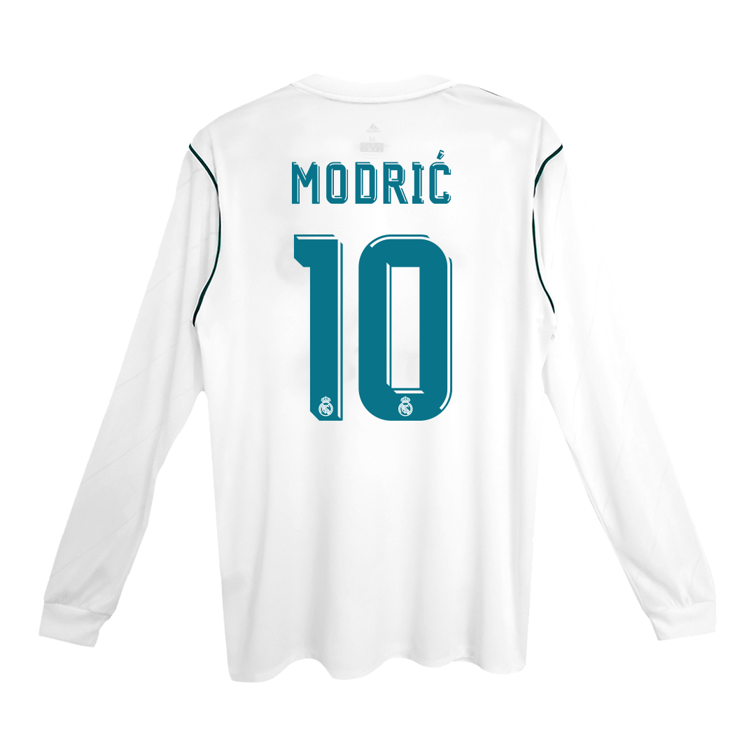 Real Madrid Retro Heimtrikot Langarm 2017/18 MODRIĆ #10