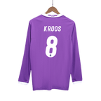 Real Madrid Retro Auswärtstrikot Langarm 2016/17 KROOS #8