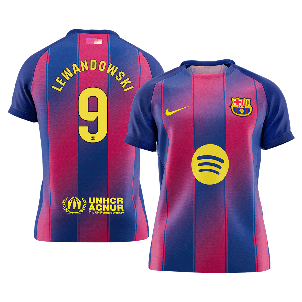Barcelona Heimtrikot 2025/26 Fan-Version LEWANDOWSKI #9