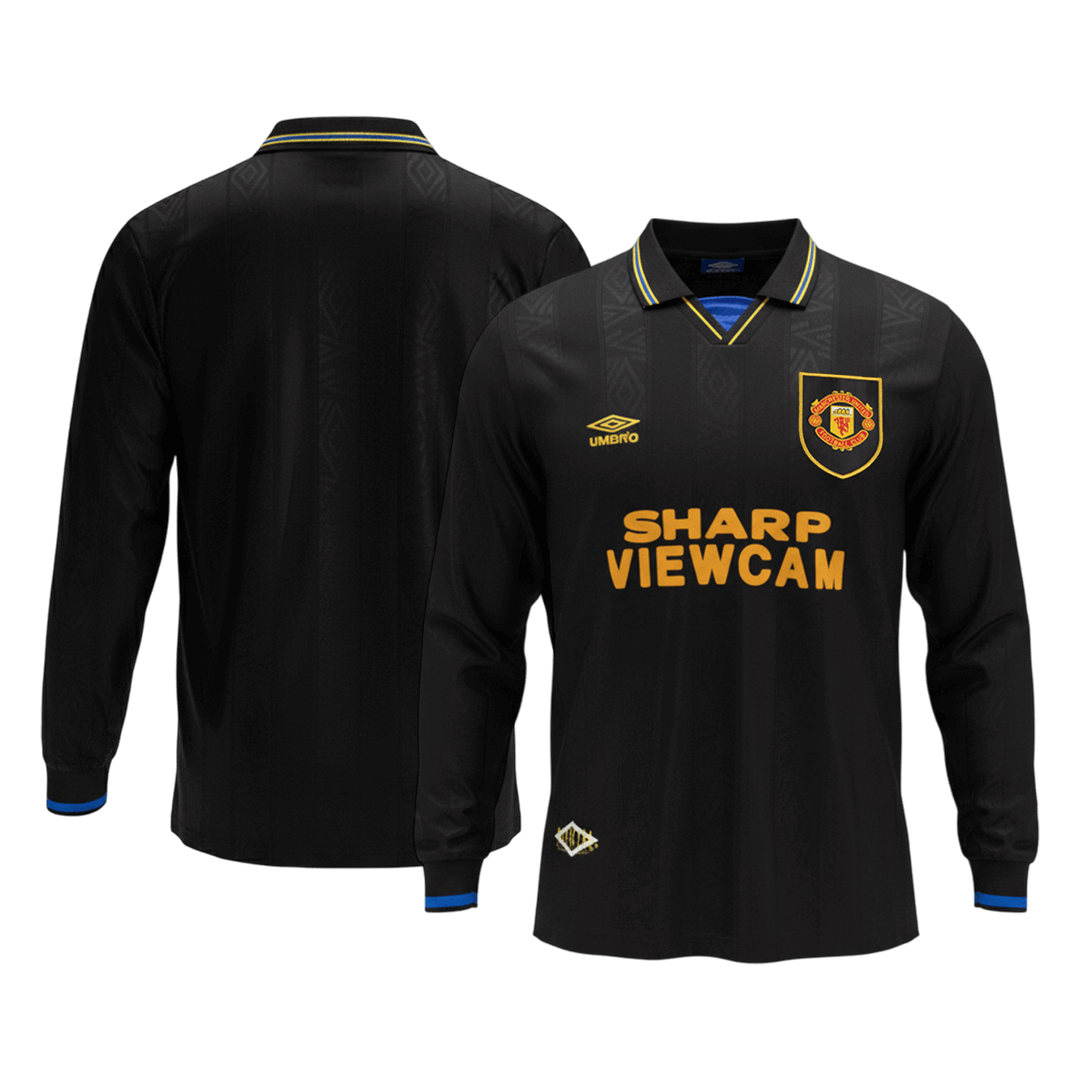 Manchester United Retro Auswärtstrikot Langarm 1993/94