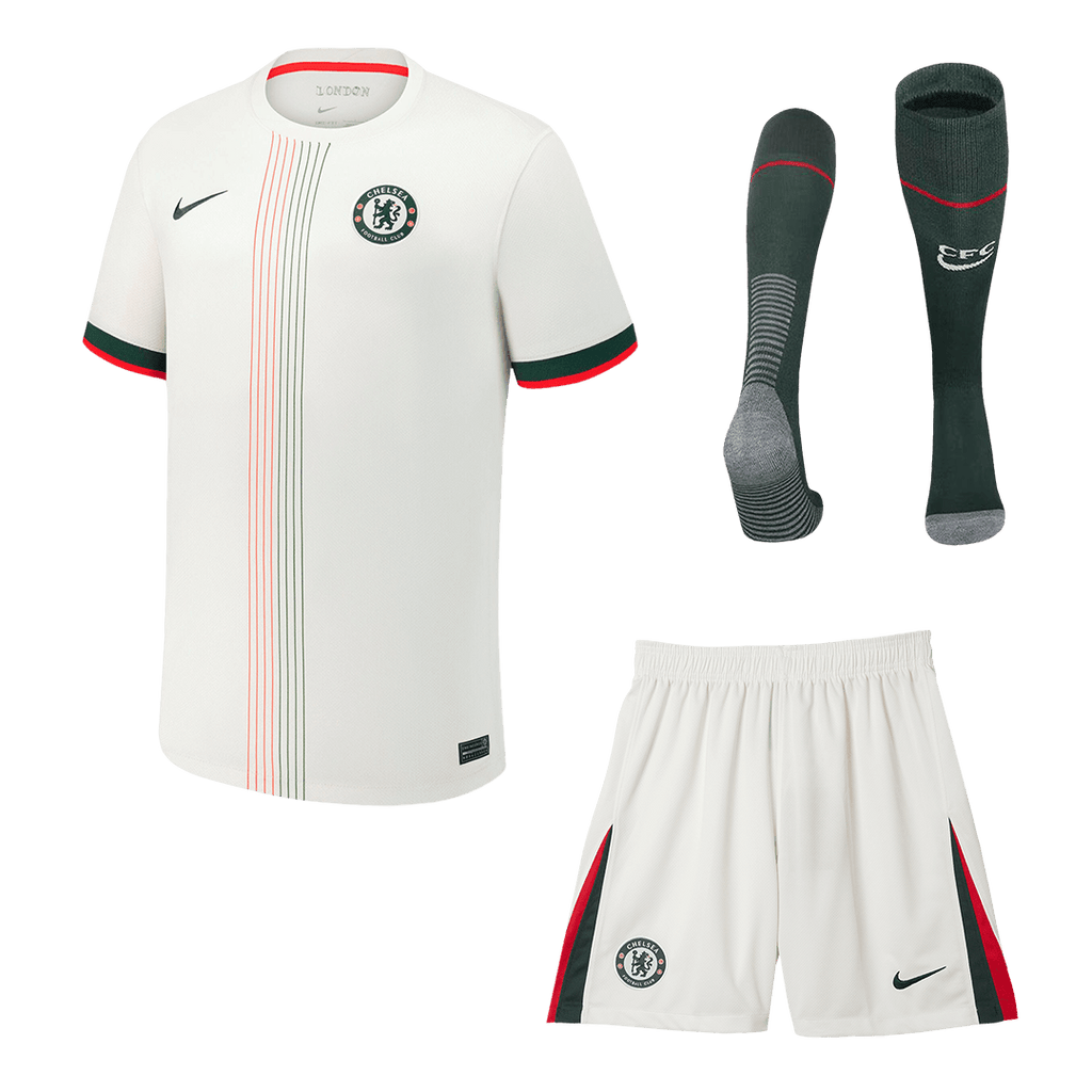 Chelsea Herren Auswärtstrikot Fan Version 3-teilig 2025/26
