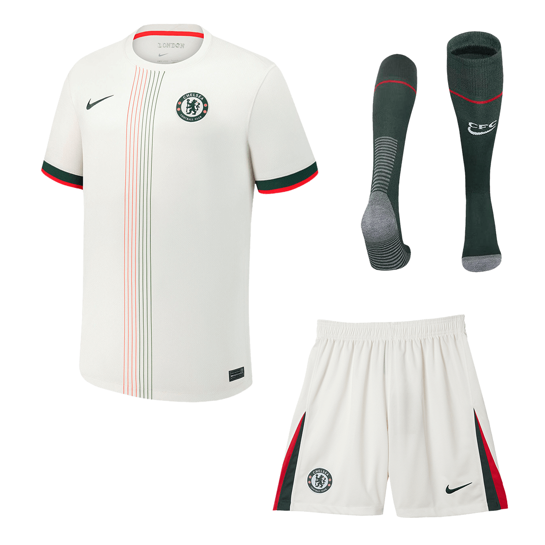 Chelsea Herren Auswärtstrikot Fan Version 3-teilig 2025/26