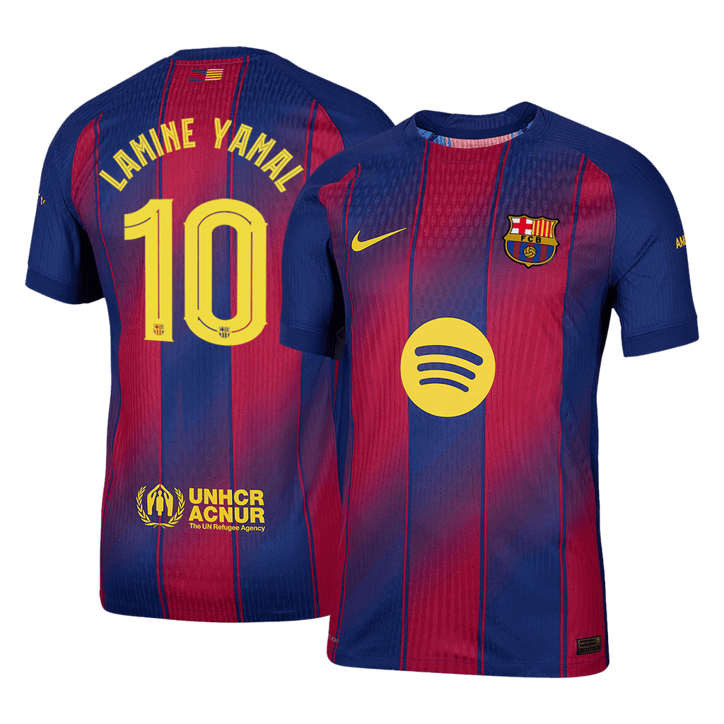 Barcelona Heimtrikot 2025/26 Spieler-Version LAMINE YAMAL #10 UCL