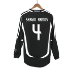 Real Madrid Retro Auswärtstrikot Langarm 2006/07 SERGIO RAMOS #4