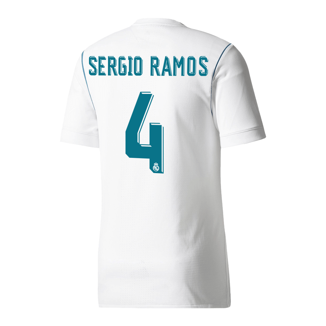 Real Madrid Retro Heimtrikot 2017/18 SERGIO RAMOS #4