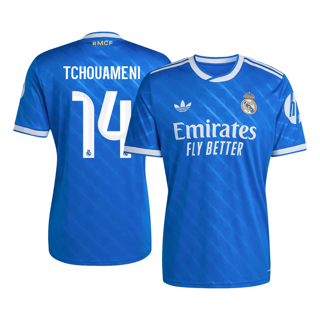 Real Madrid Ausweichtrikot 2025/26 Fan-Version TCHOUAMENI #14