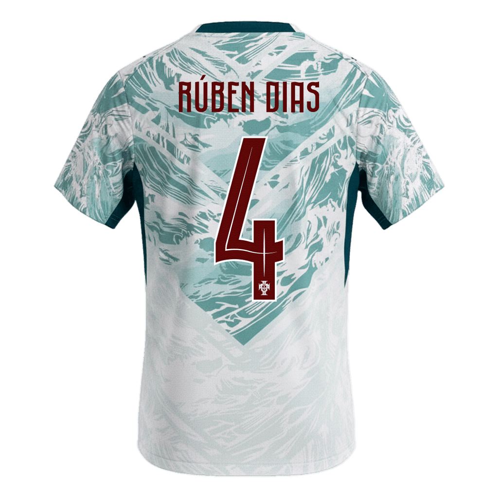 Portugal Auswärtstrikot 2026 Fan-Version RÚBEN DIAS #4