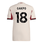 Liverpool Auswärtstrikot 2025/26 Spieler-Version GAKPO #18