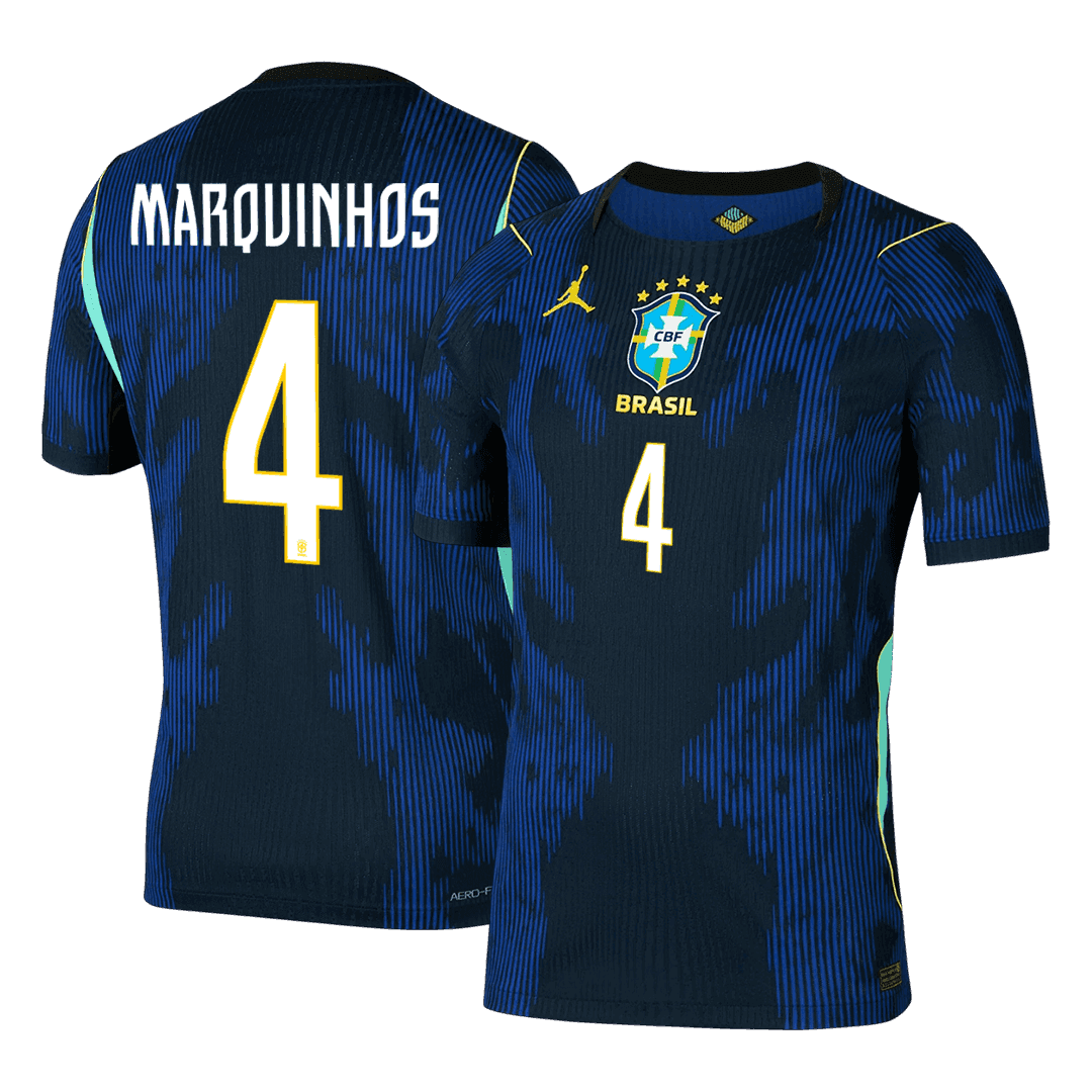 Brazil Auswärtstrikot 2026 Spieler-Version MARQUINHOS #4